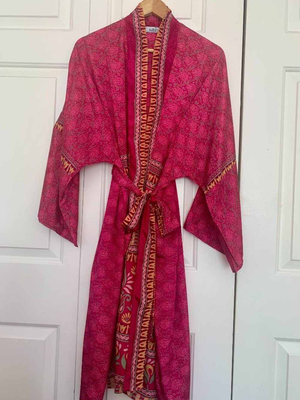 Bright and Beautiful Kimono Dressing Gown - 100% Silk